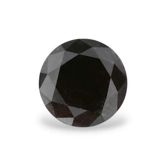 1,31 Karat Natürlicher Schwarzer Runder Diamant GIA