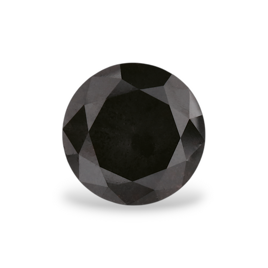 1,65 Karat natürlicher schwarzer runder Diamant (GIA)