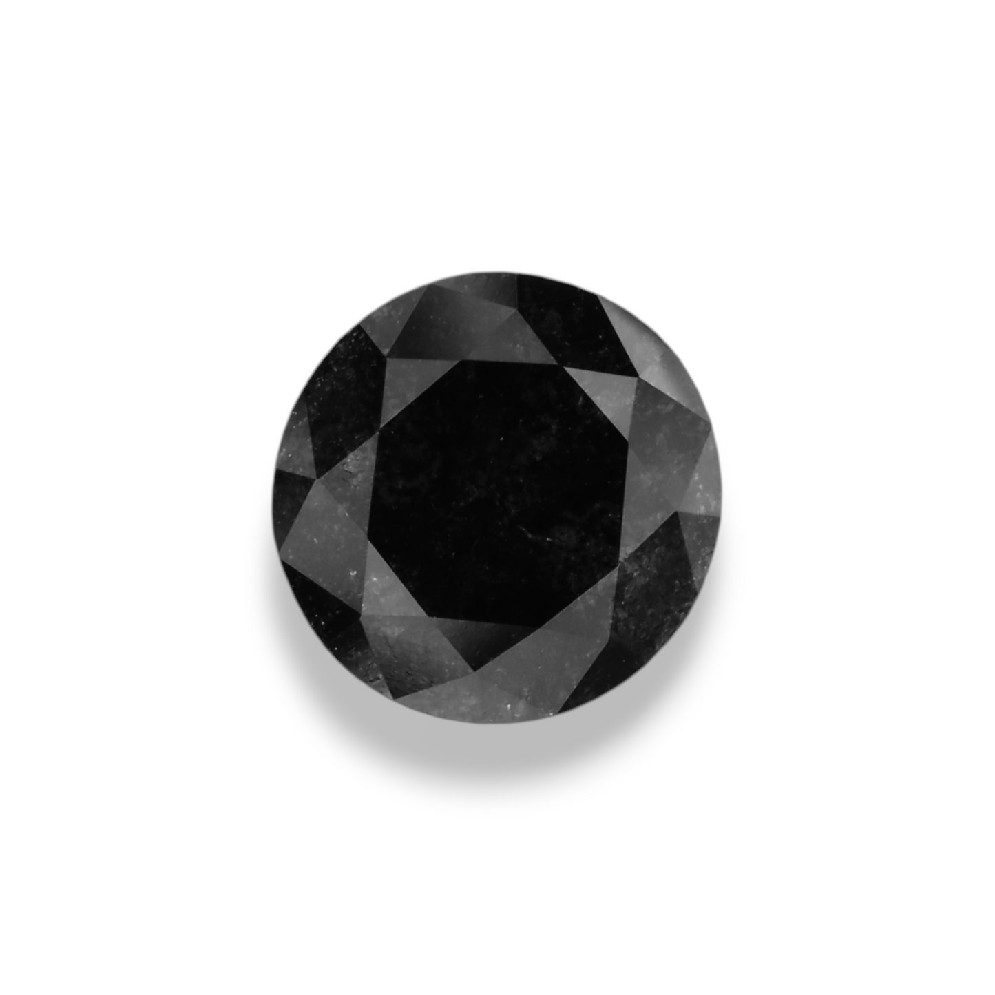 1,33 Karat Natürlicher Schwarzer Runder Diamant GIA