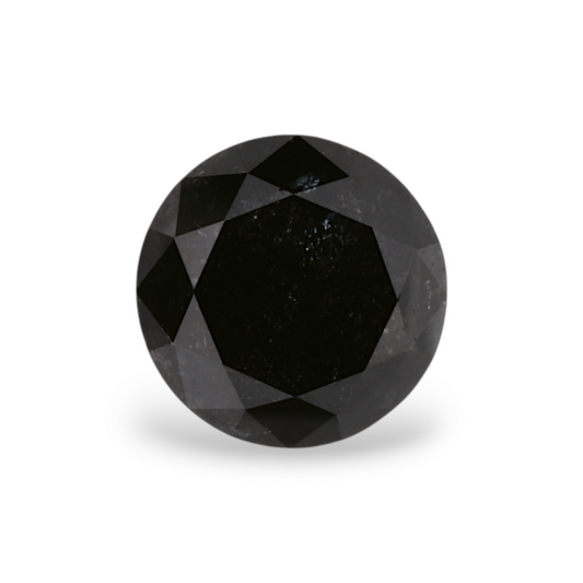 1,88 Karat natürlicher schwarzer runder Diamant (GIA)