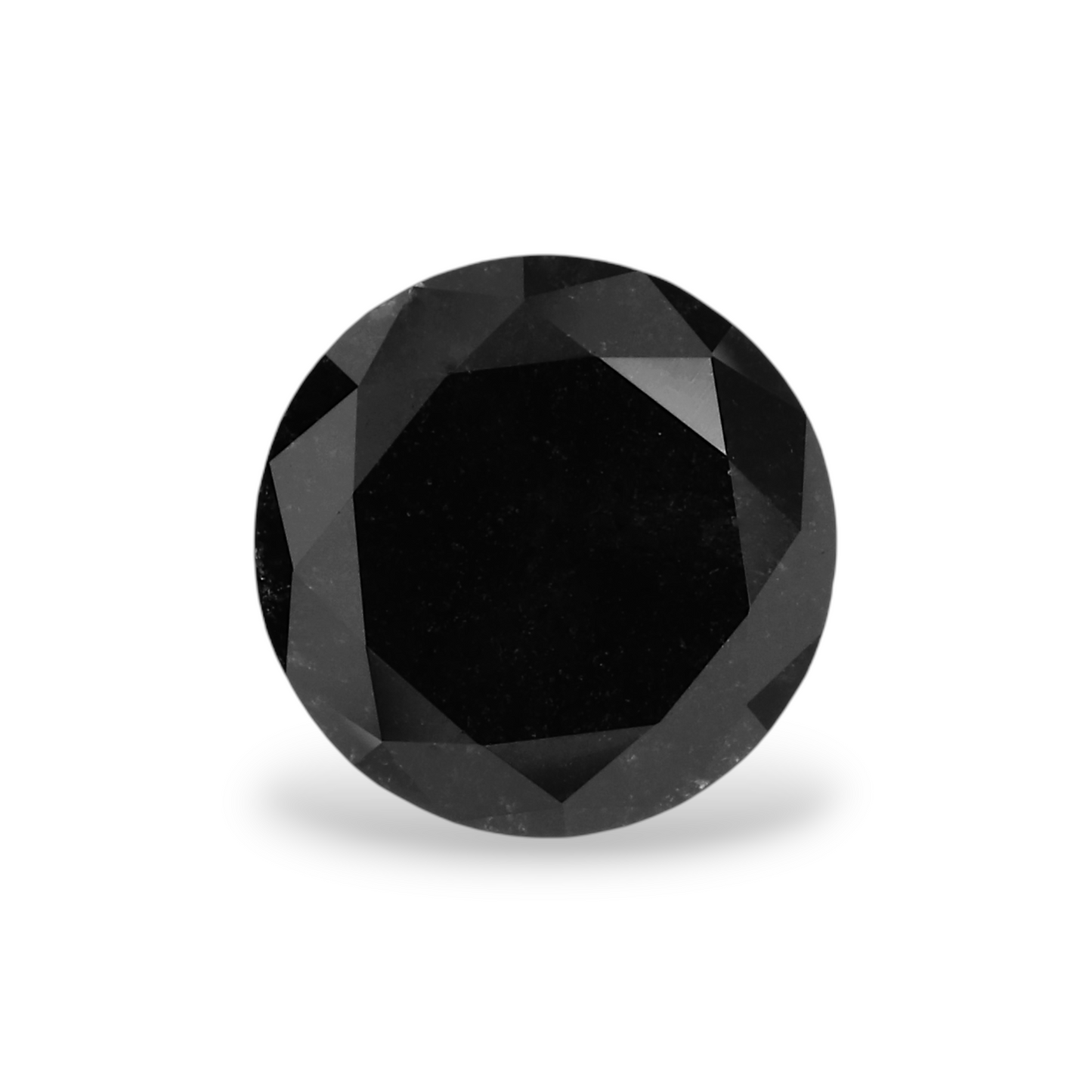 1,41 Karat Natürlicher Schwarzer Runder Diamant GIA