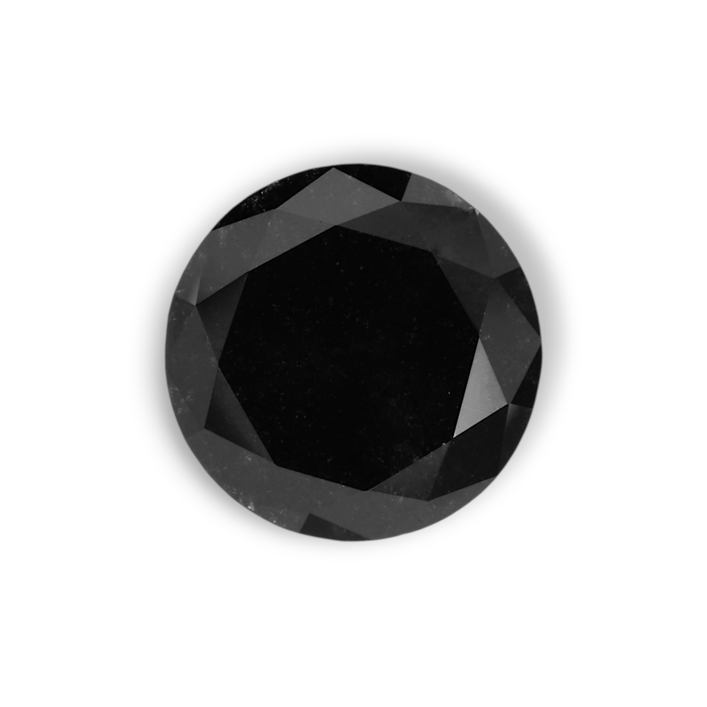 1,41 Karat Natürlicher Schwarzer Runder Diamant GIA