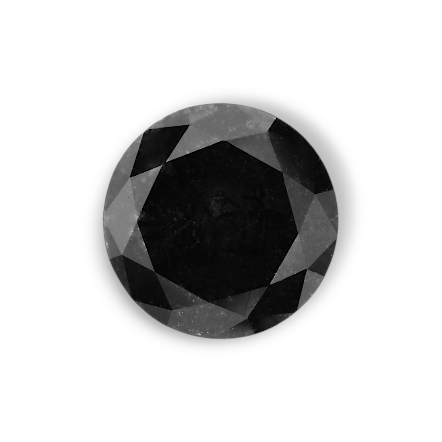 1,26 Karat natürlicher schwarzer runder Diamant (GIA)