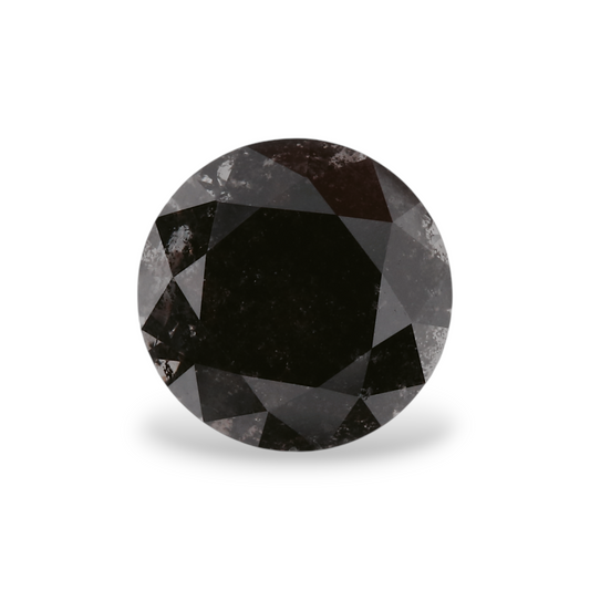 1,4 Karat natürlicher schwarzer runder Diamant (GIA)