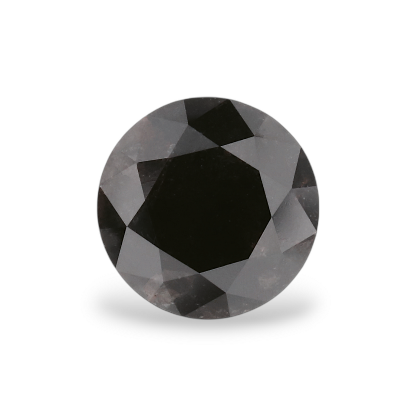 1,02 Karat Natürlicher Schwarzer Runder Diamant GIA