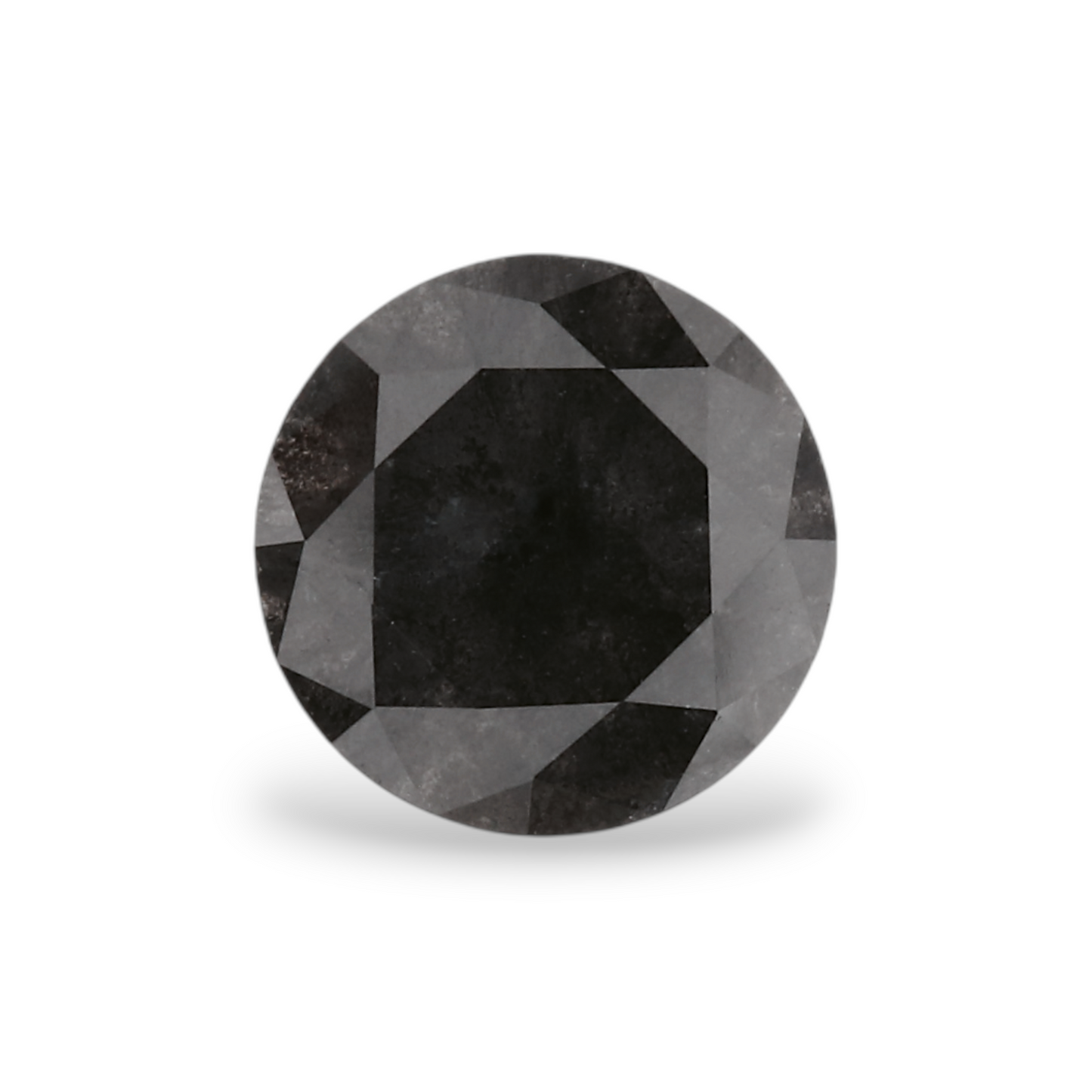 0,97 Karat Natürlicher Schwarzer Runder Diamant GIA