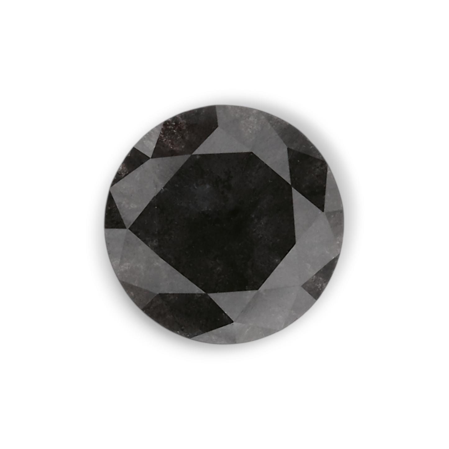 0,97 Karat Natürlicher Schwarzer Runder Diamant GIA