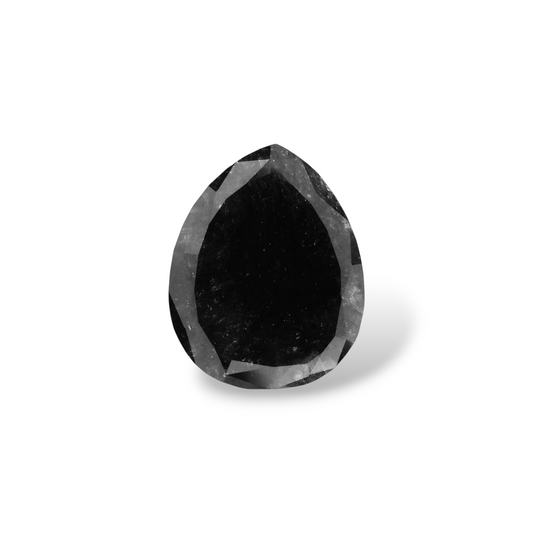4,70 Karat natürlicher schwarzer Birnendiamant (GIA-geprüft)