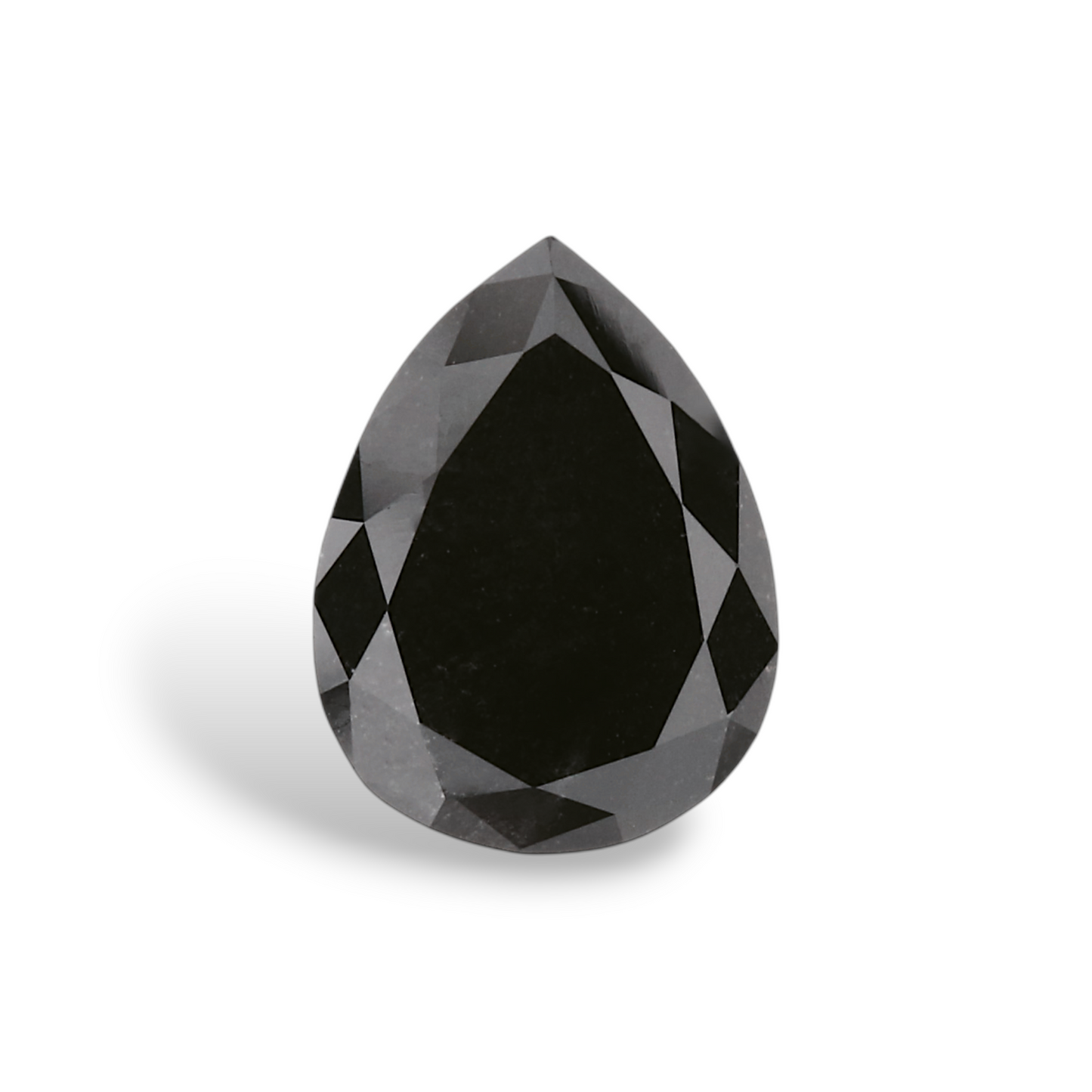 1,23 Karat natürlicher schwarzer Birnendiamant (GIA-geprüft)