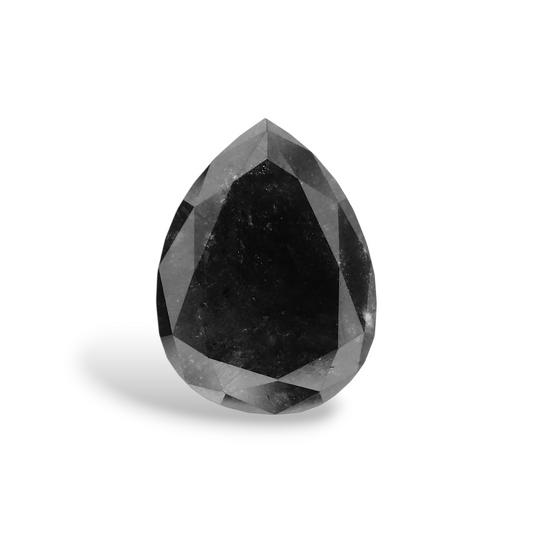 2,27 Karat natürlicher schwarzer Birnendiamant (GIA-geprüft)