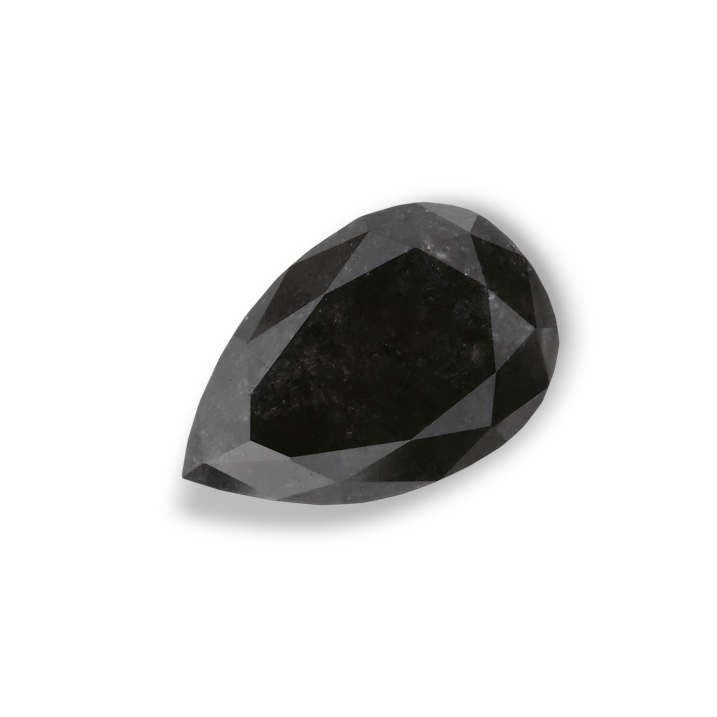 1,47 Karat natürlicher schwarzer Birnendiamant (GIA-geprüft)