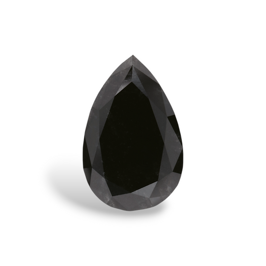 1,46 Karat natürlicher schwarzer Birnendiamant (GIA-geprüft)