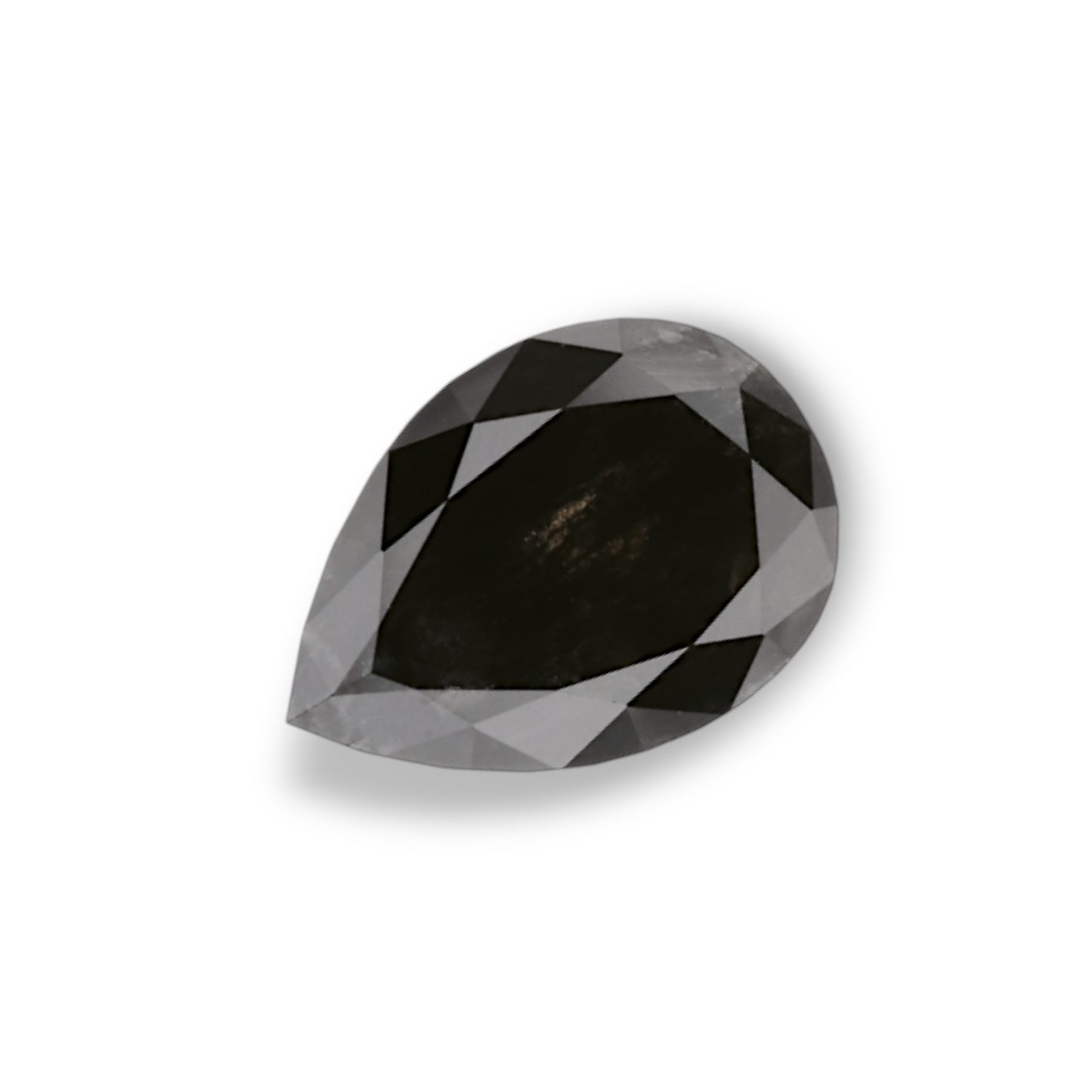 1,03 Karat natürlicher schwarzer Birnendiamant (GIA-geprüft)
