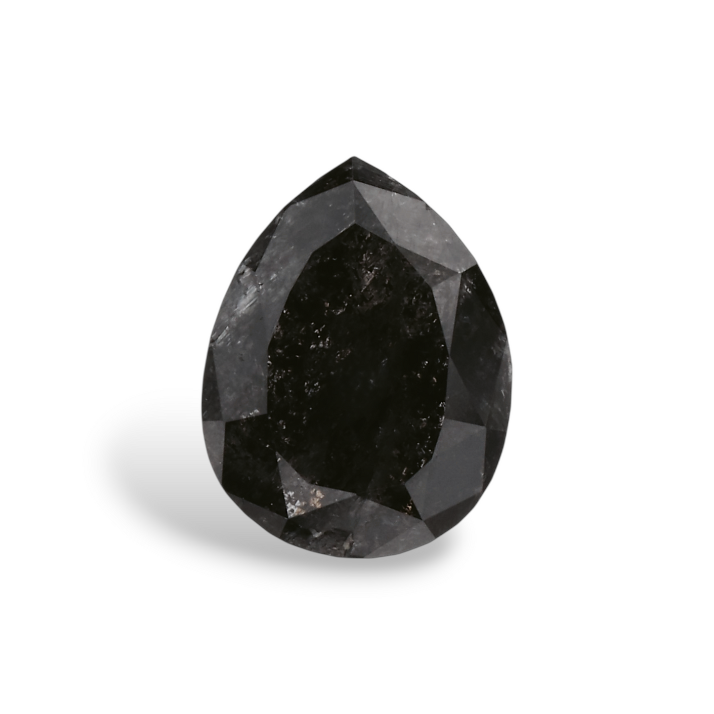 0,72 Karat natürlicher schwarzer Birnendiamant (GIA-geprüft)