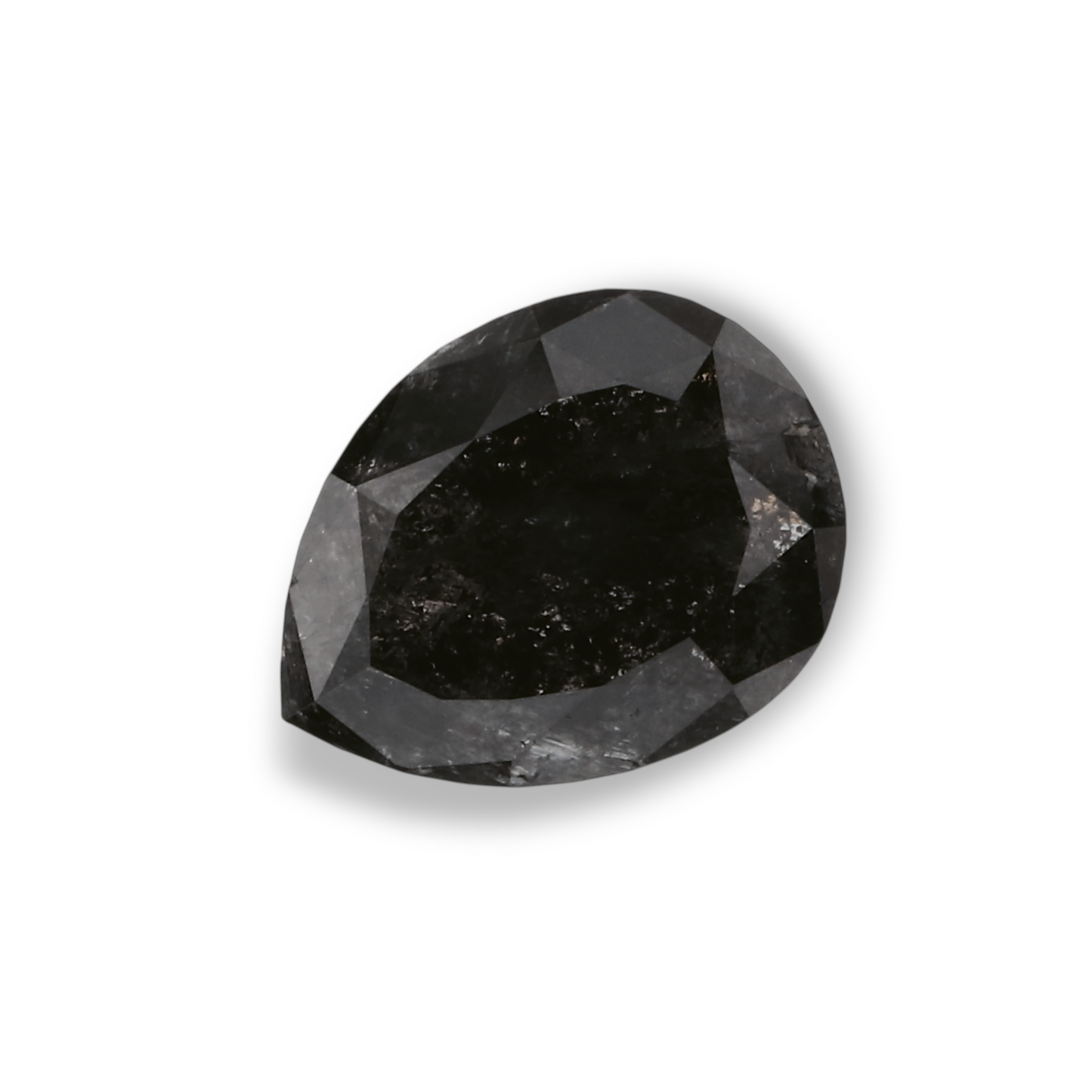0,72 Karat natürlicher schwarzer Birnendiamant (GIA-geprüft)