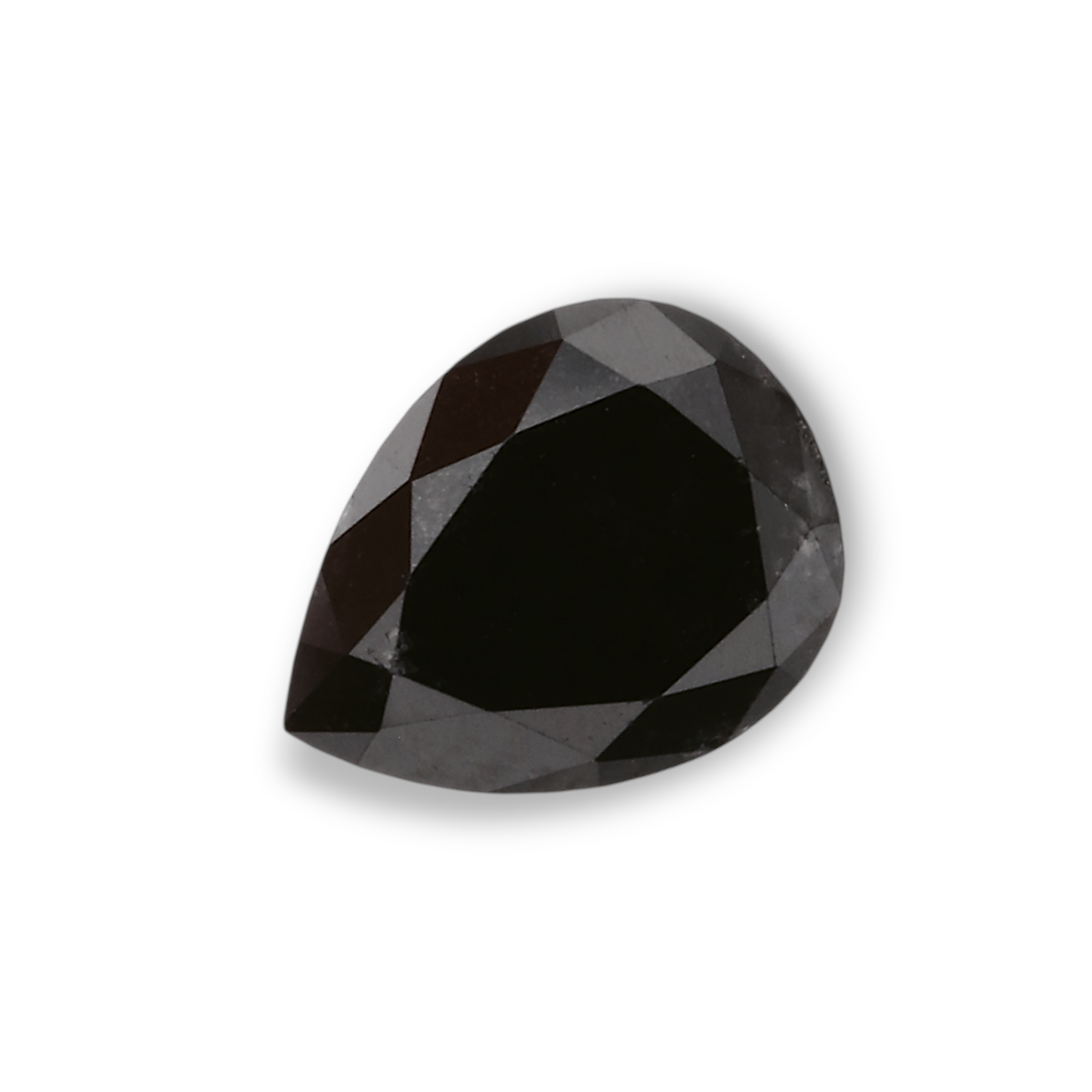 0,64 Karat natürlicher schwarzer Birnendiamant (GIA-geprüft)