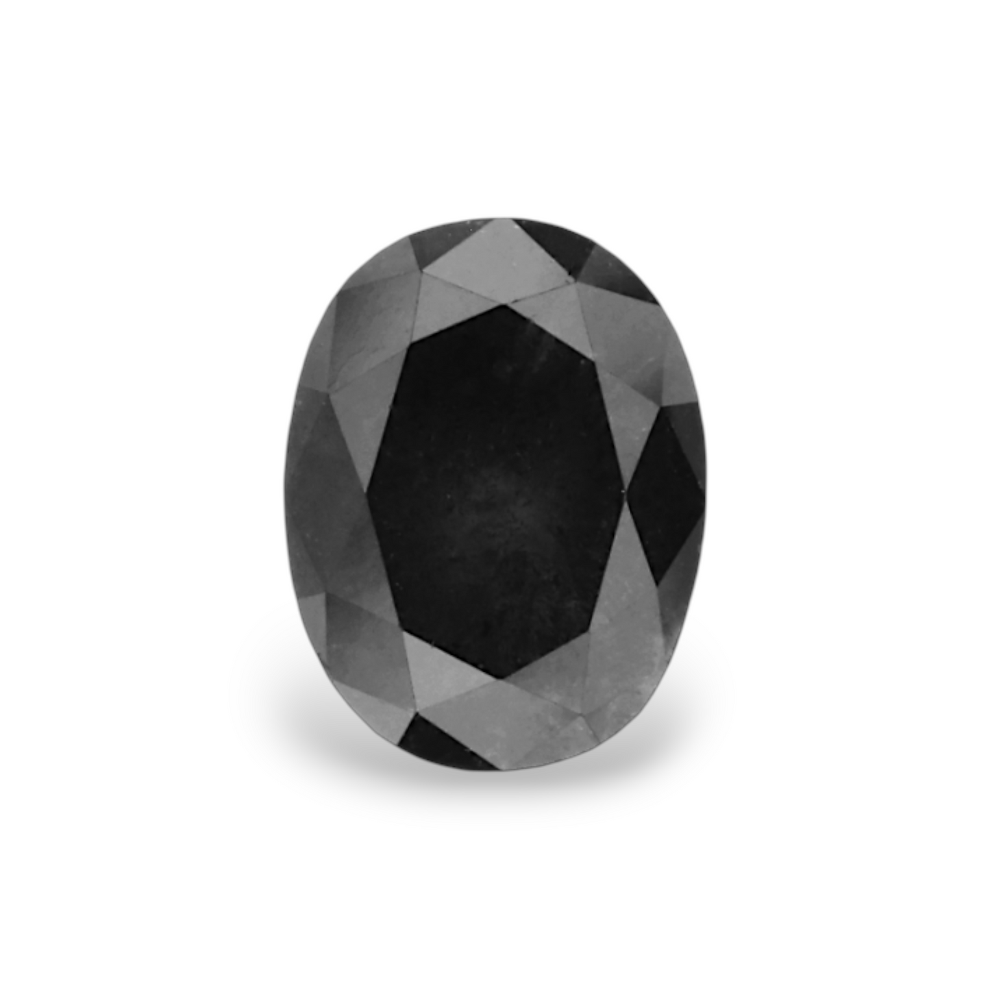 0,98 Karat natürlicher schwarzer ovaler Diamant, GIA