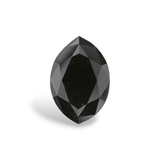 1,55 Karat natürlicher schwarzer Marquise-Diamant, GIA-zertifiziert