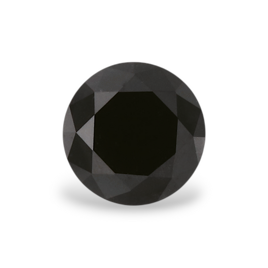 0,44 Karat natürlicher schwarzer runder Diamant (GIA)
