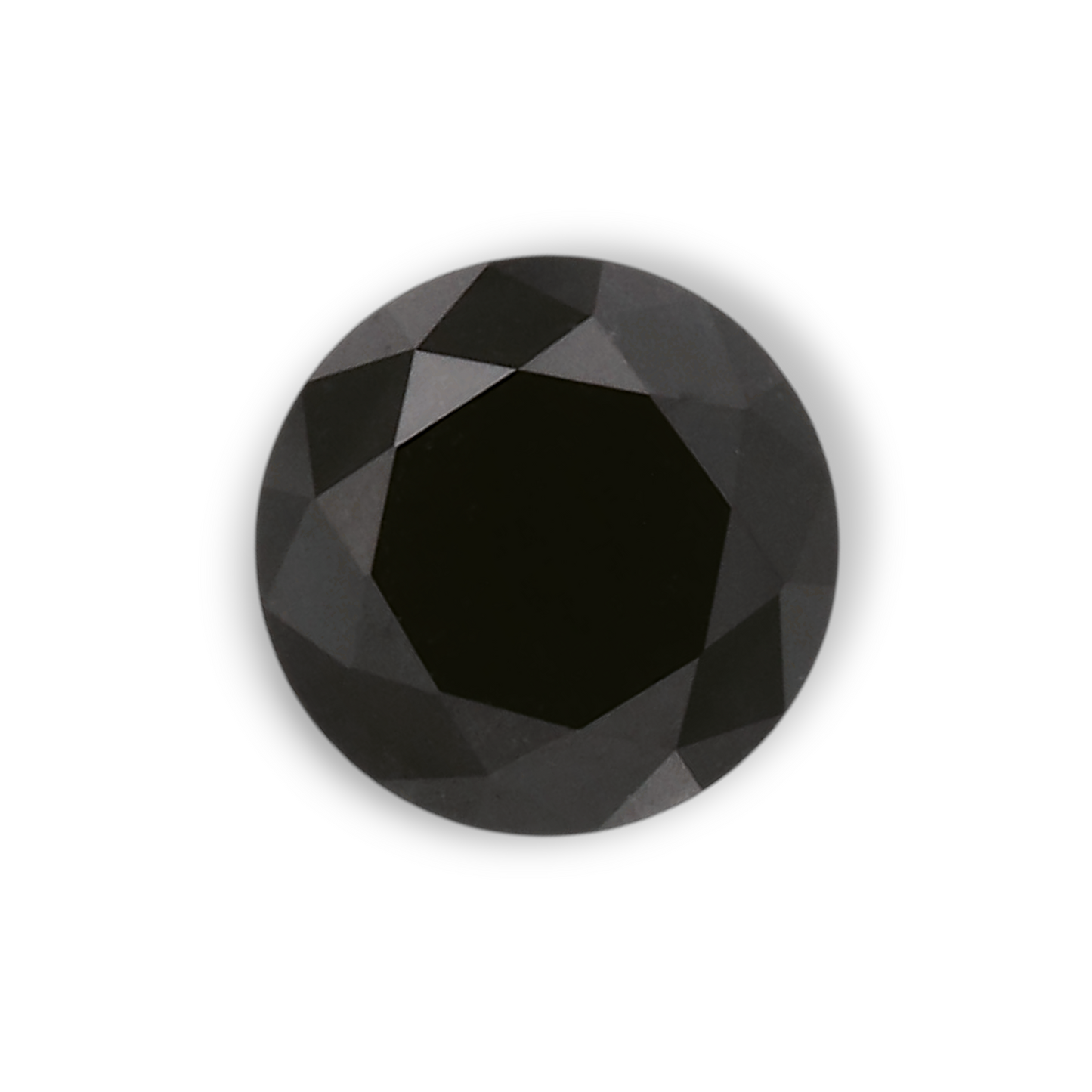 0,44 Karat natürlicher schwarzer runder Diamant (GIA)