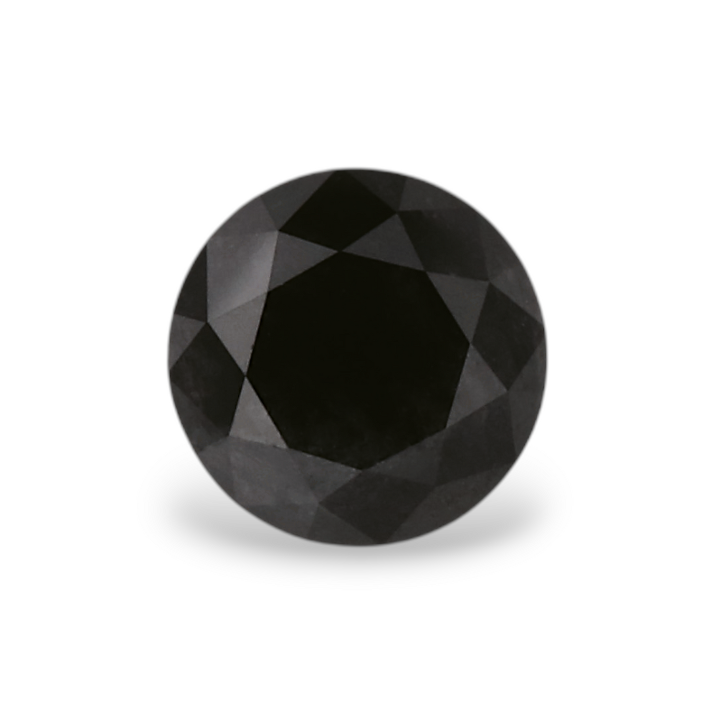 0,47 Karat Natürlicher Schwarzer Runder Diamant GIA