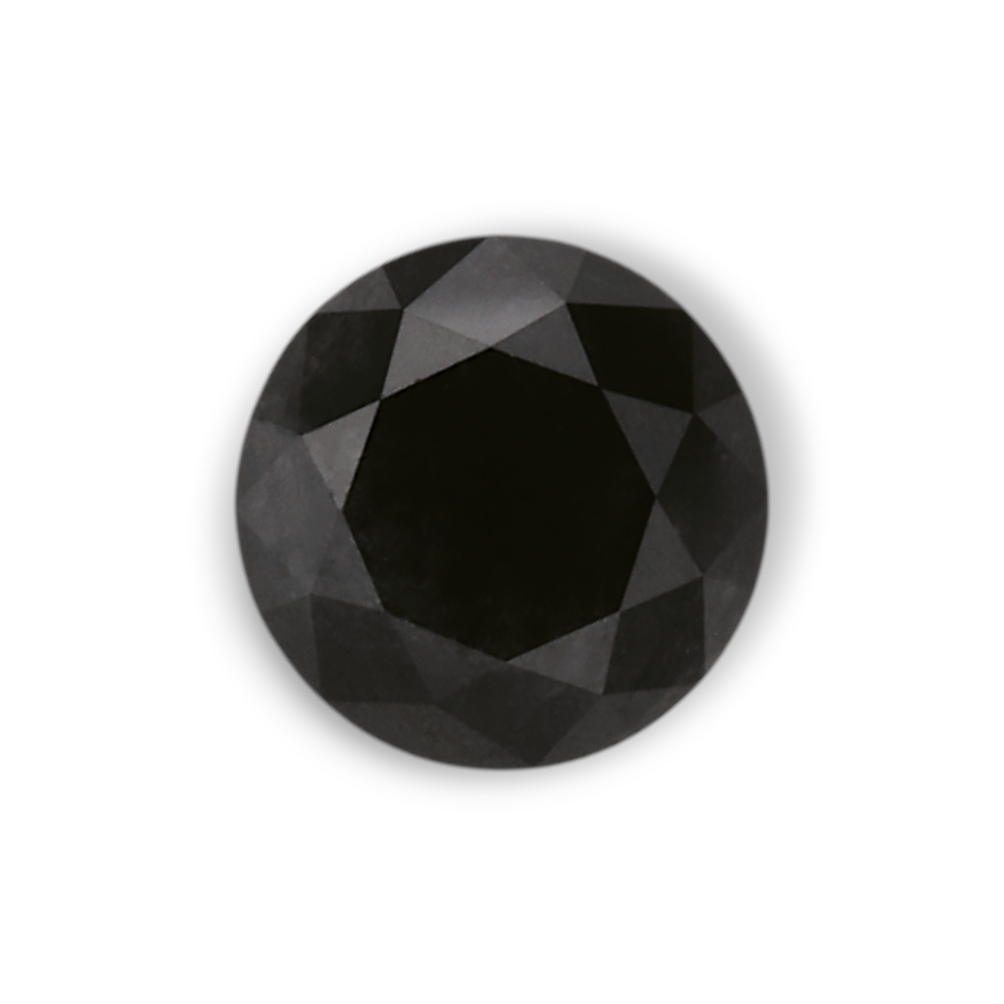 0,47 Karat Natürlicher Schwarzer Runder Diamant GIA