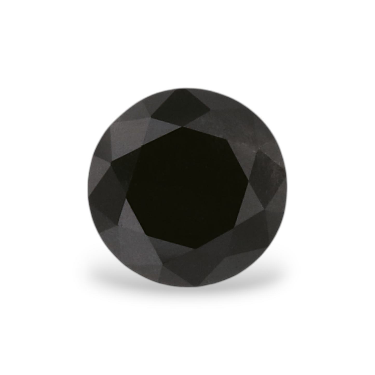 0,49 Karat Natürlicher Schwarzer Runder Diamant GIA