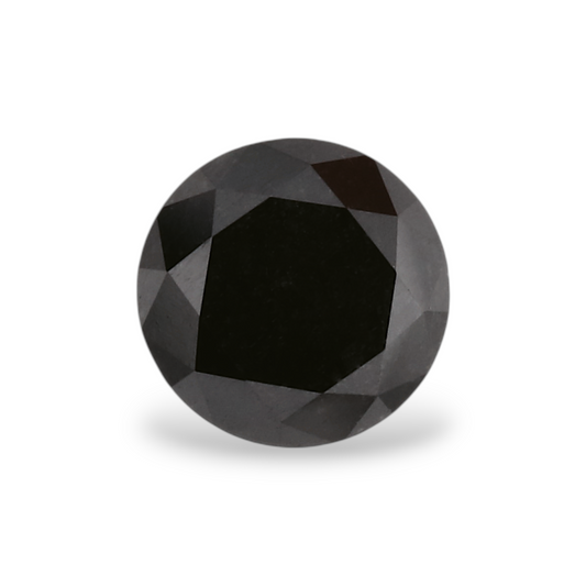 0,41 Karat Natürlicher Schwarzer Runder Diamant GIA