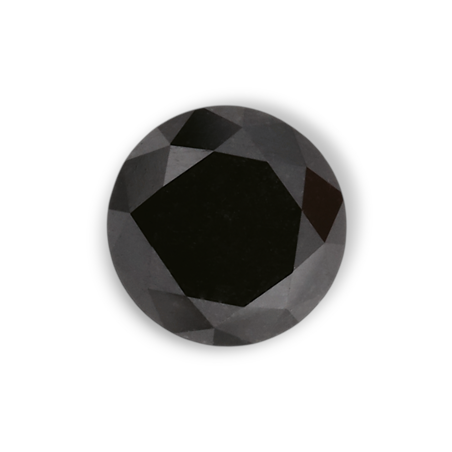 0,41 Karat Natürlicher Schwarzer Runder Diamant GIA