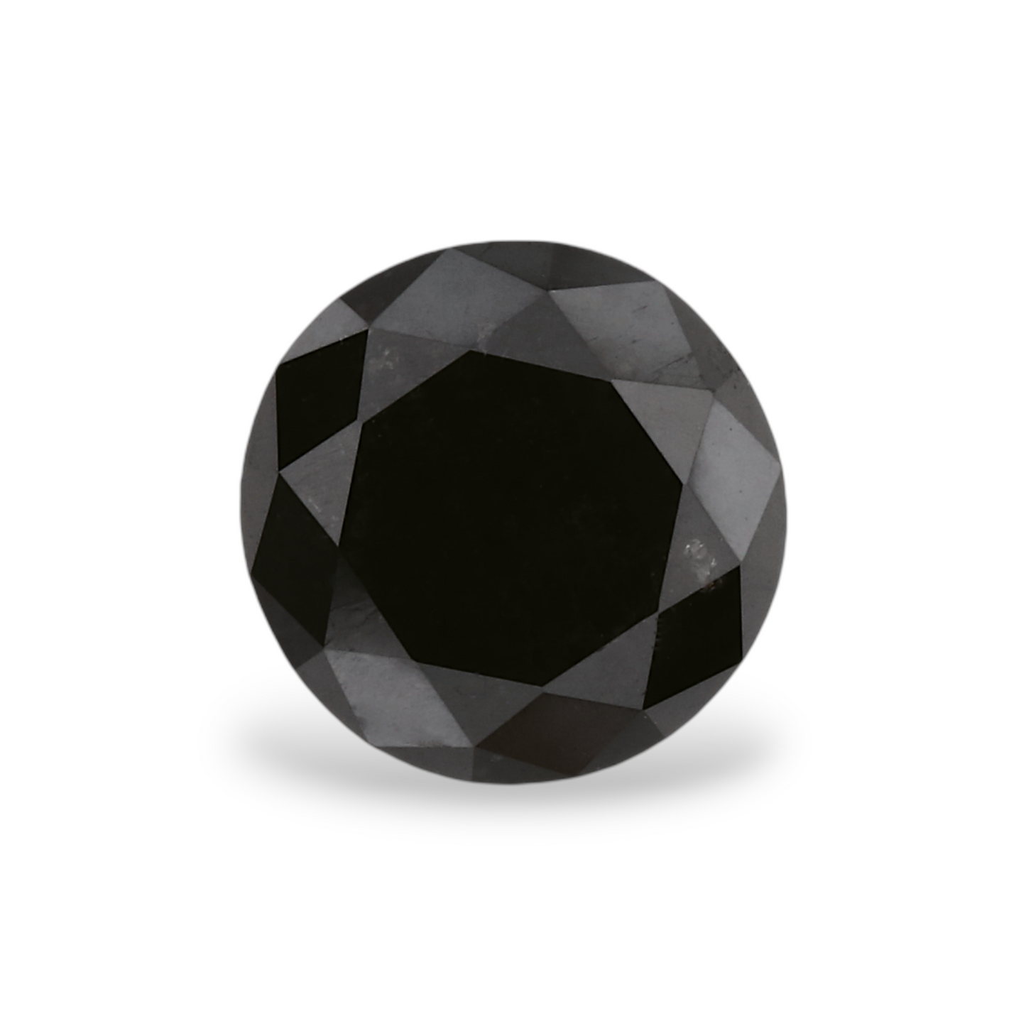 1,49 Karat Natürlicher Schwarzer Runder Diamant GIA