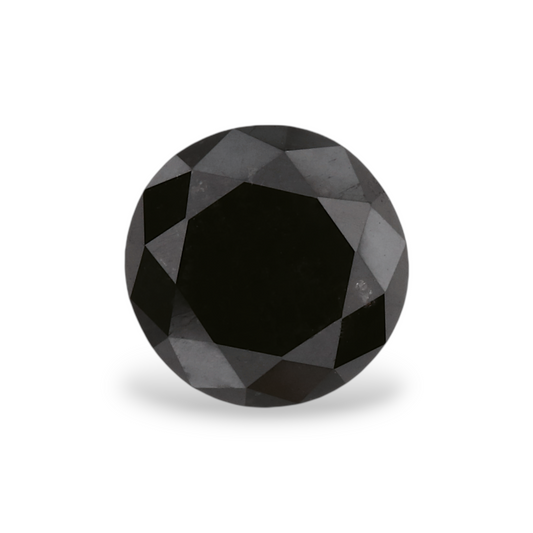 1,49 Karat Natürlicher Schwarzer Runder Diamant GIA