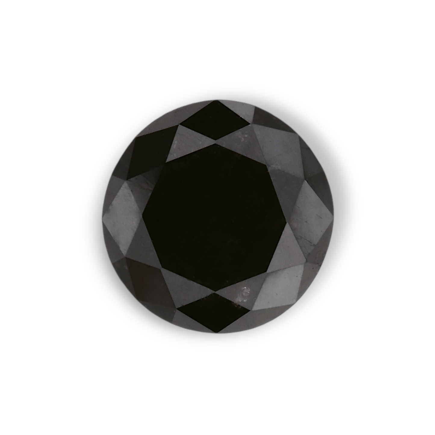 1,49 Karat Natürlicher Schwarzer Runder Diamant GIA