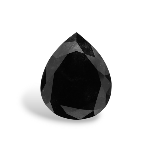 1,45 Karat natürlicher schwarzer Birnendiamant (GIA-geprüft)