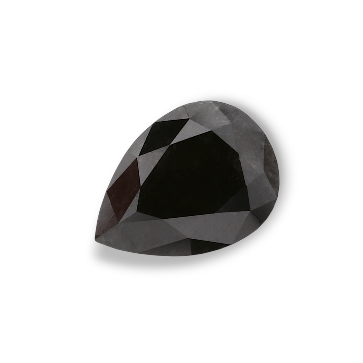 0,64 Karat natürlicher schwarzer Birnendiamant (GIA-geprüft)