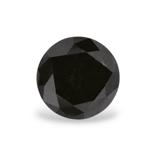 1,66 Karat natürlicher schwarzer runder Diamant (GIA)