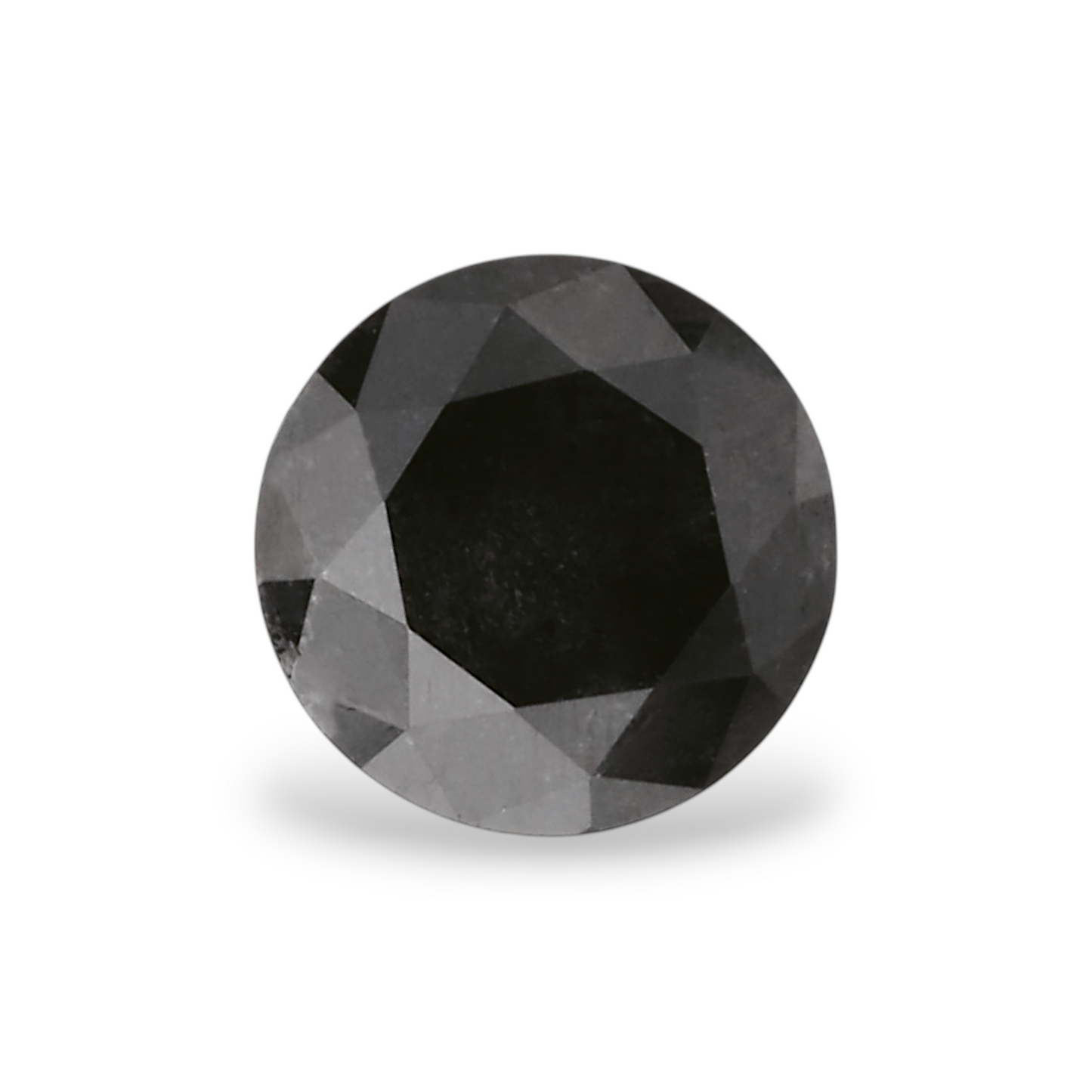 0,43 Karat Natürlicher Schwarzer Runder Diamant GIA