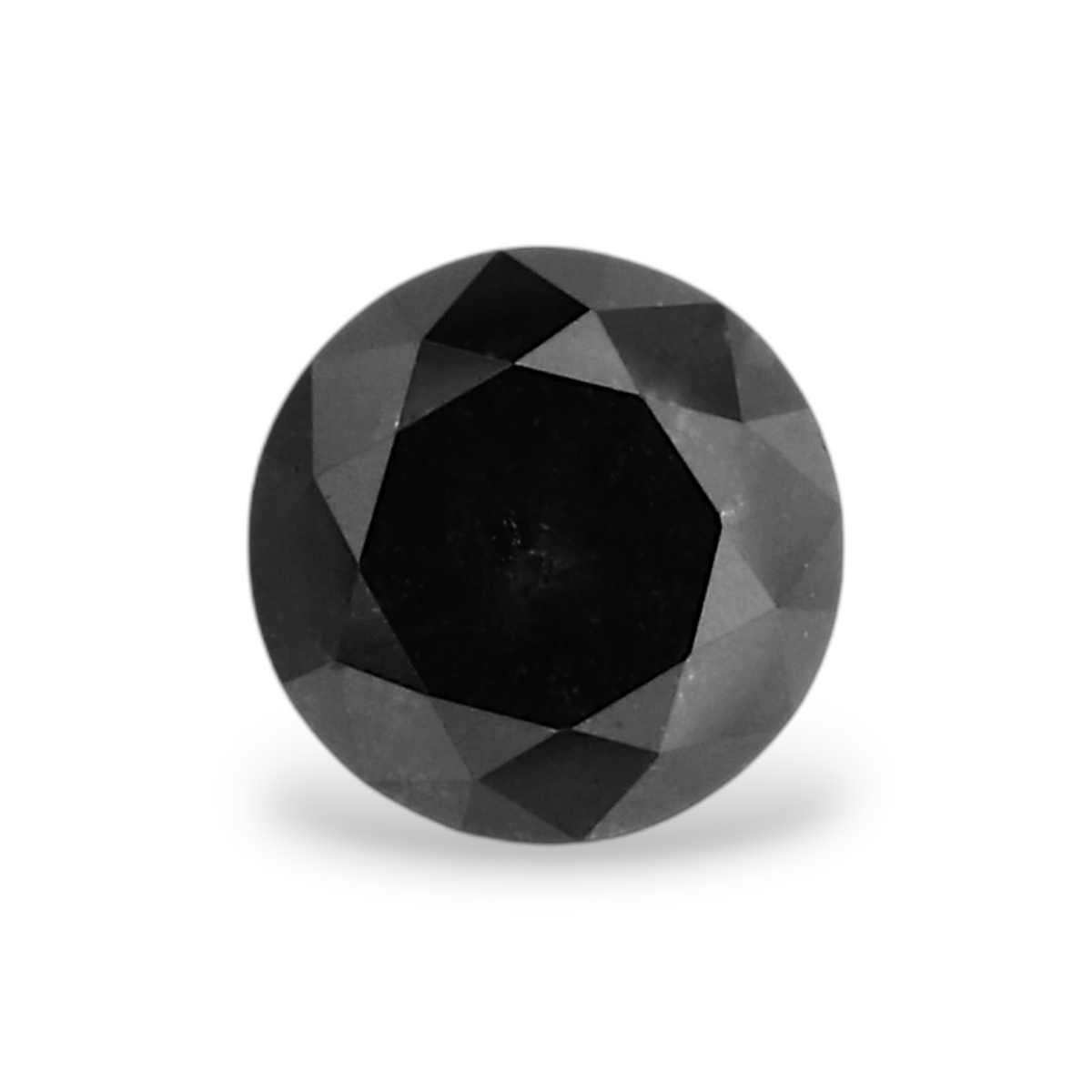 0,35 Karat natürlicher schwarzer runder Diamant (GIA)