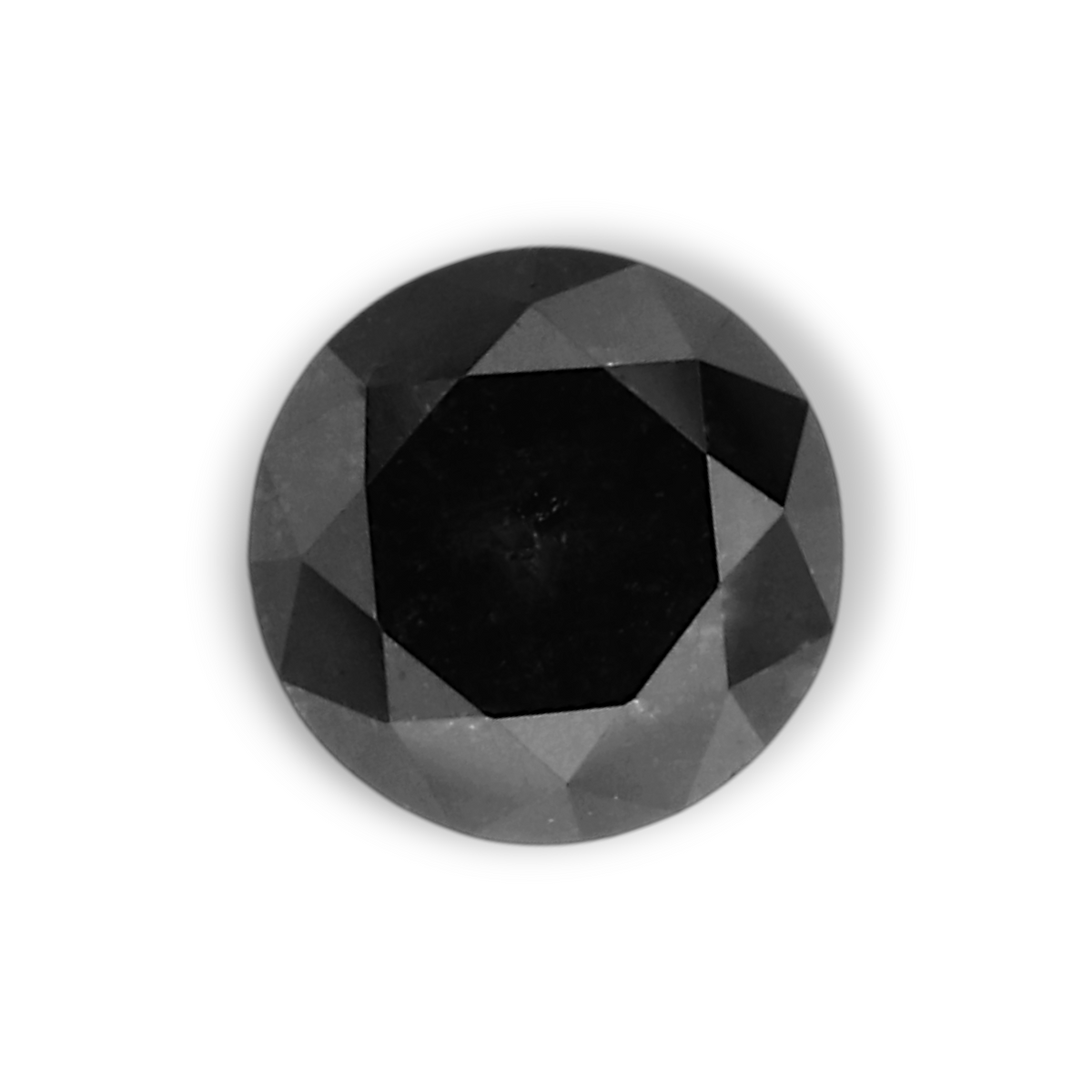 0,35 Karat natürlicher schwarzer runder Diamant (GIA)
