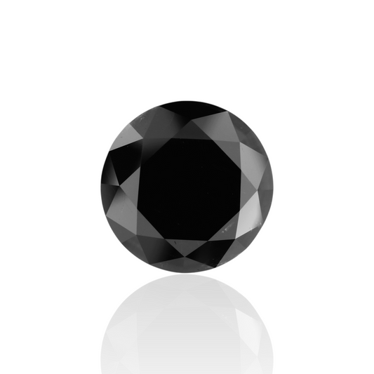 8,35 Karat natürlicher schwarzer runder Diamant (GIA)
