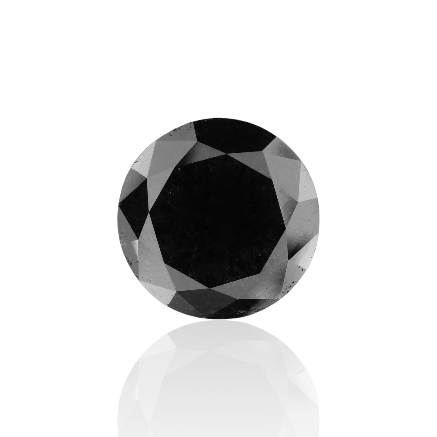 10,23 Karat Natürlicher Schwarzer Runder Diamant GIA
