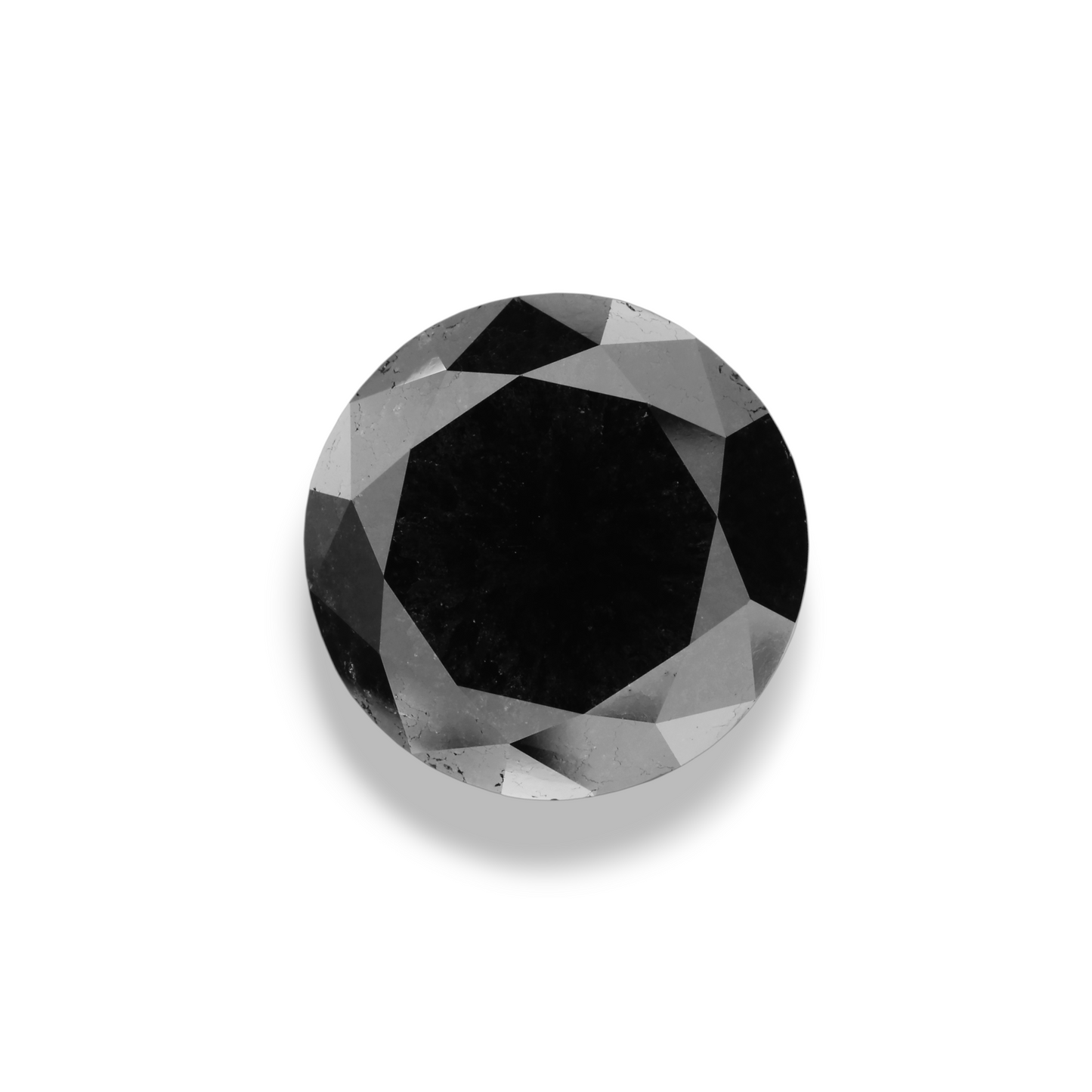 10,23 Karat Natürlicher Schwarzer Runder Diamant GIA