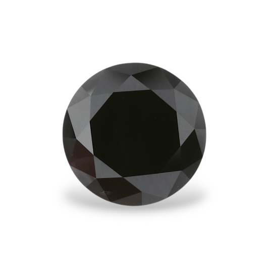 1,39 Karat Natürlicher Schwarzer Runder Diamant GIA
