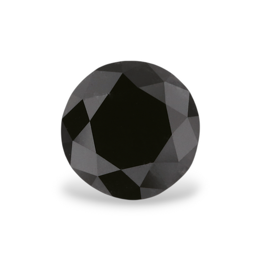 1,08 Karat Natürlicher Schwarzer Runder Diamant GIA