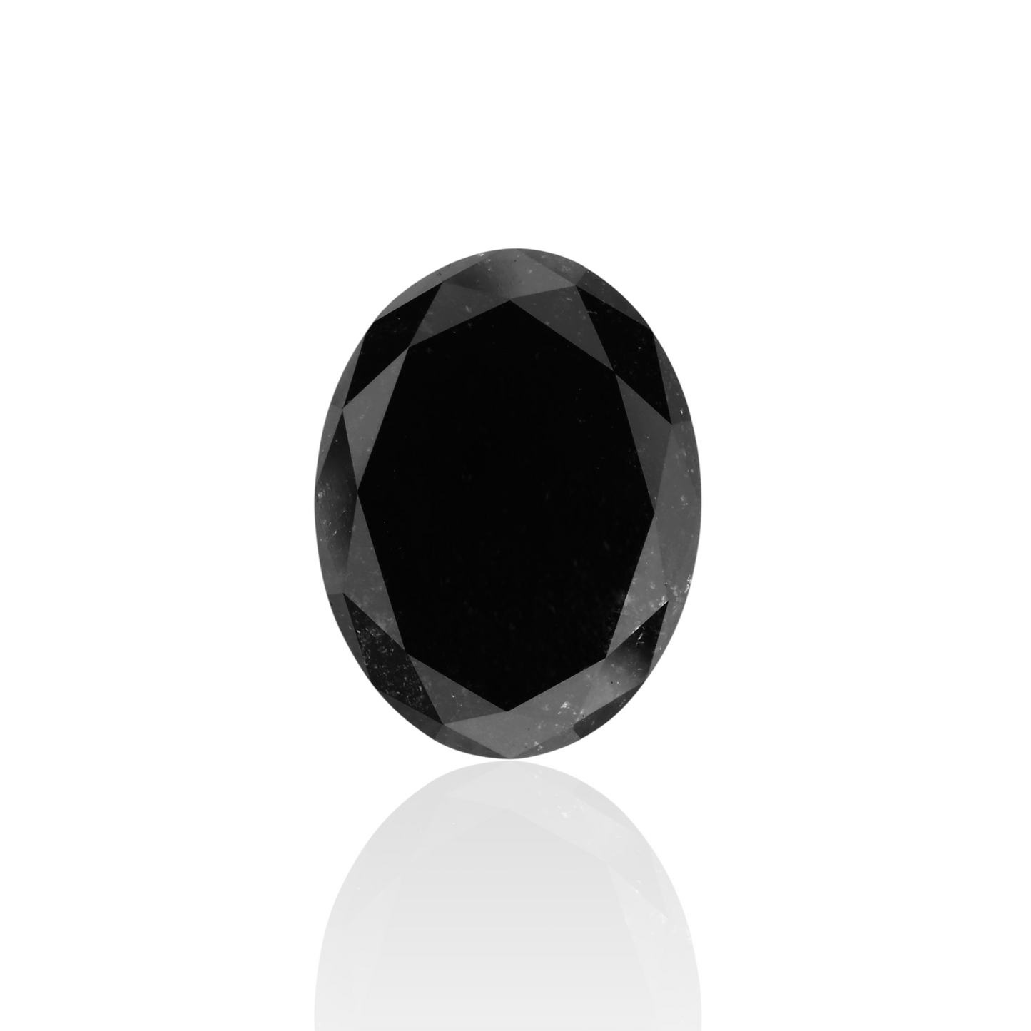 5,17 Karat natürlicher schwarzer ovaler Diamant (GIA-geprüft)