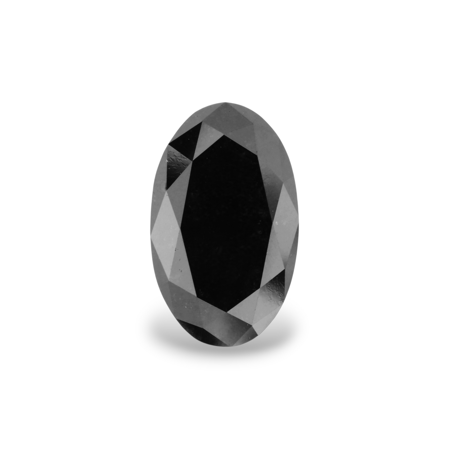 2,85 Karat natürlicher schwarzer ovaler Diamant (GIA-geprüft)