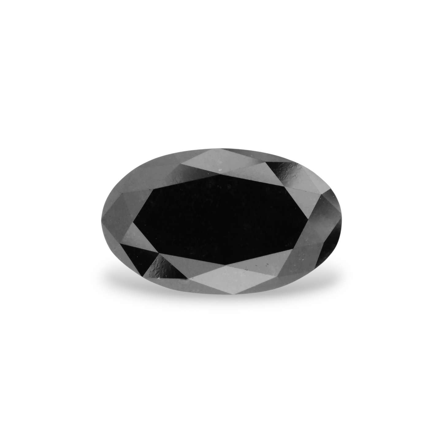 2,85 Karat natürlicher schwarzer ovaler Diamant (GIA-geprüft)