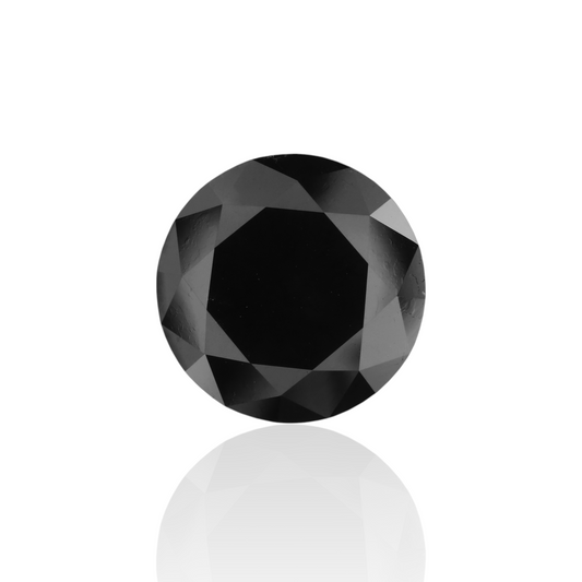 8,22 Karat natürlicher schwarzer runder Diamant (GIA)