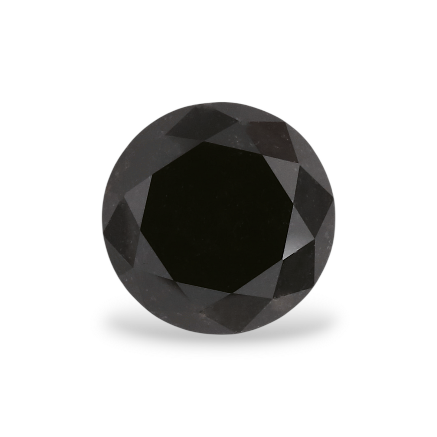 1,27 Karat natürlicher schwarzer runder Diamant (GIA)