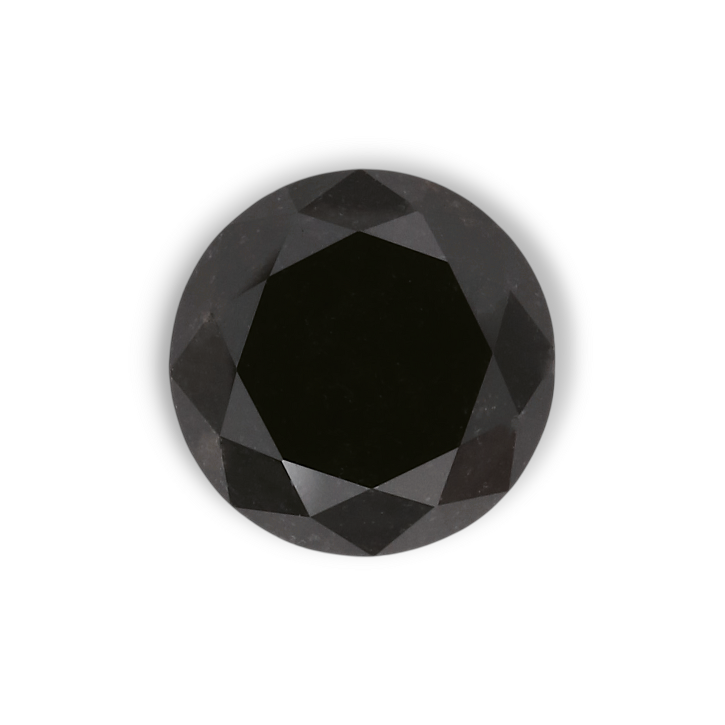 1,27 Karat natürlicher schwarzer runder Diamant (GIA)