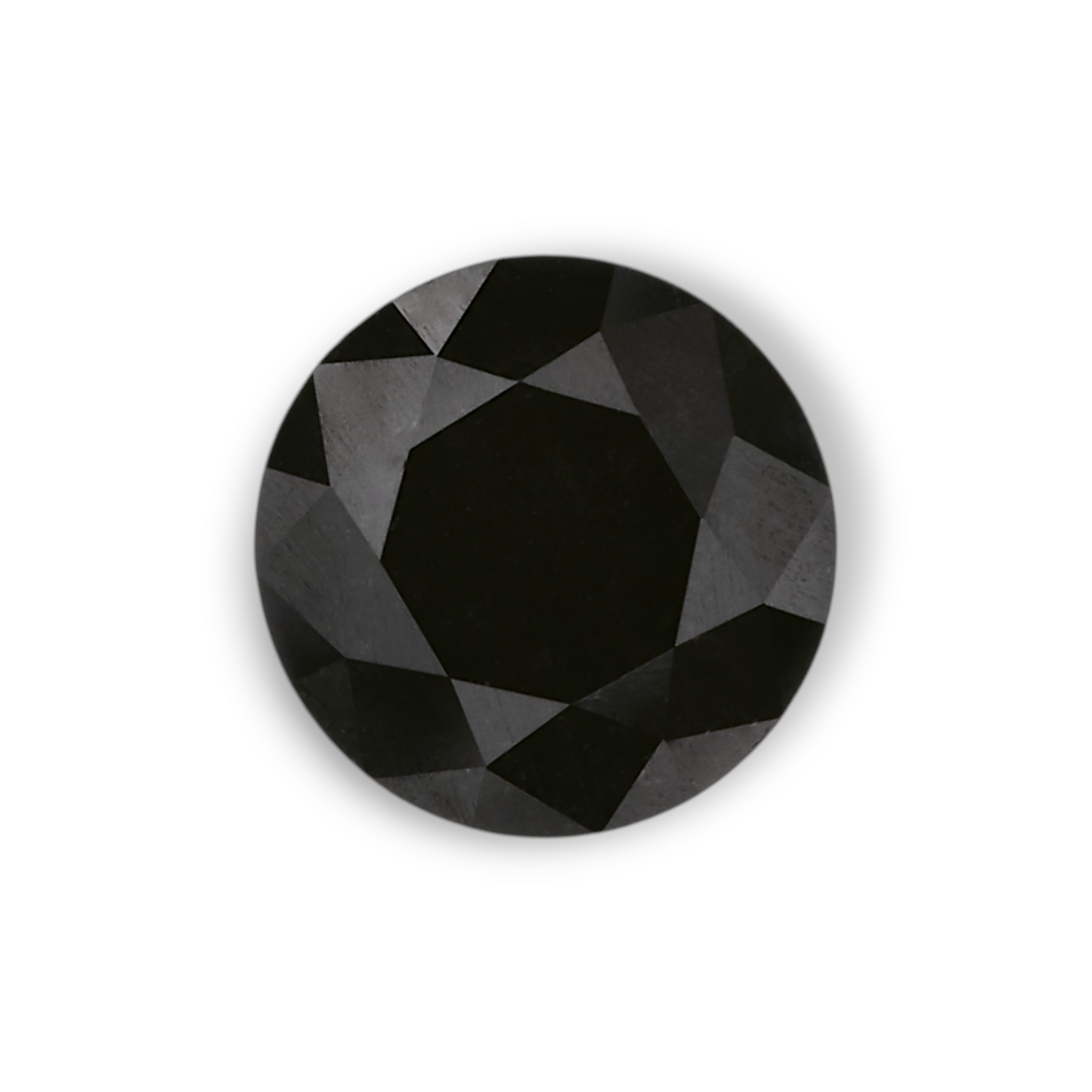 1,23 Karat natürlicher schwarzer runder Diamant (GIA)